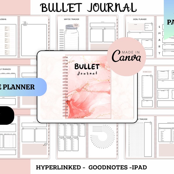 Bullet Journal | Bullet Journal numérique | Bujo numérique | Journal Bujo| Meilleur agenda numérique | Journal Goodnotes | Bullet Journal pour iPad