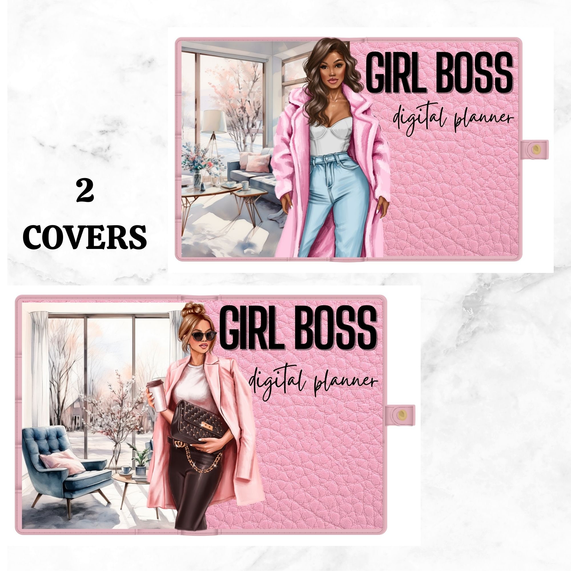 Girl Boss Planner Digital Planner Monthly, Weekly & Daily Planner iPad