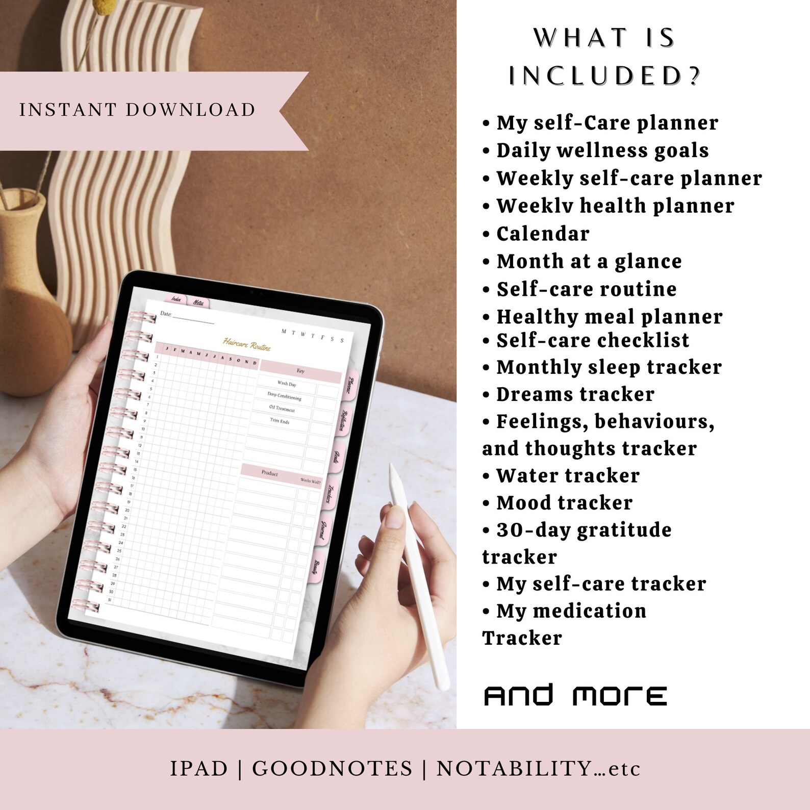 Black Girl Self Care Digital Planner: PLR Resell Rights (PDF) - Etsy
