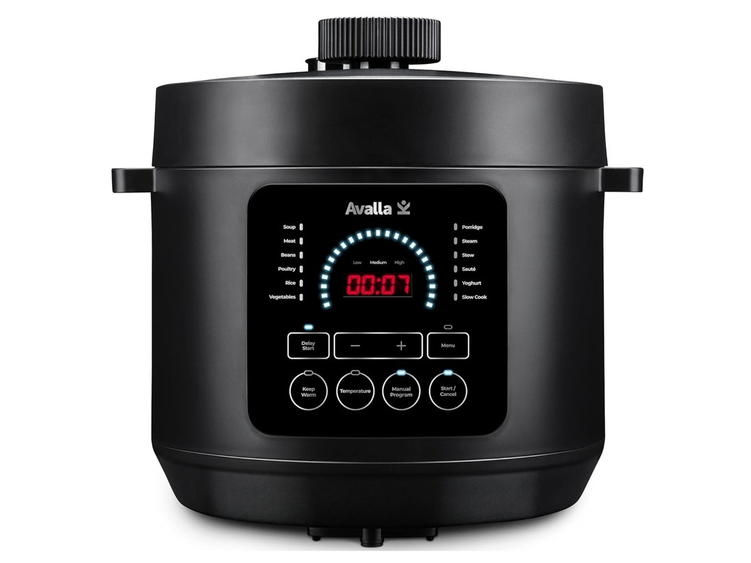 Avalla K90 6L Multicooker With Rice Cooker, Slow Cooker, and Pressure