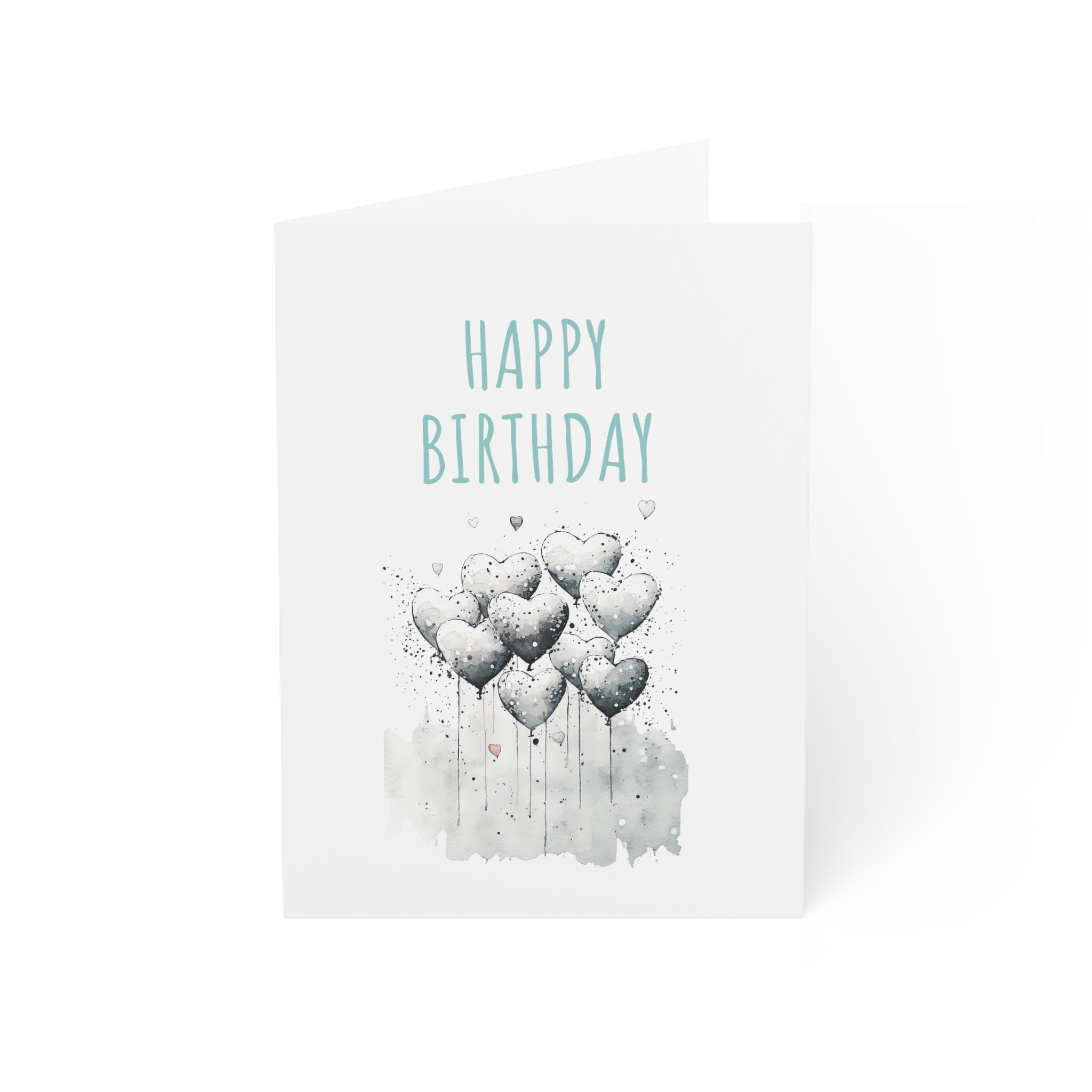 Balloons Birthday Cards, Printable Happy Birthday Card, Birthday Cards ...