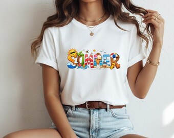 Comfort Colors® Beach Vacation Shirt, Summer Junkie Shirt, Summer Vibes Shirt, Ocean Wave Shirt, Tropical Palm Shirt