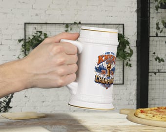 Knicks New York  Champions 2026 Beer Stein Mug