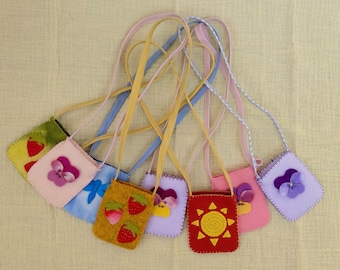 Woollen Treasure Necklace Pouches - Pretend Play - Waldorf