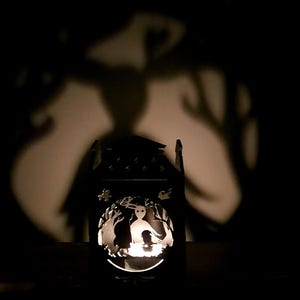 Over the Garden Wall Wooden Lantern - Silhouettes  - Shadow play