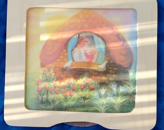 Drewniana rama do ruchomych obrazów Waldorf - seasontable