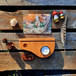Waldorf Art & Portacandele - legno - Tavolo Natura - Seasontable