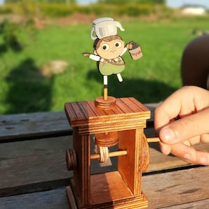 Over the Garden Wall Greg Wooden Automata: Handmade Kinetic Toy