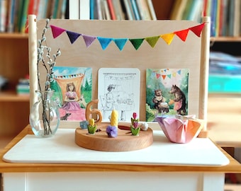 Woolfelt Mini Garland - Waldorf Celebrations - Nature Stand - Dollhouse