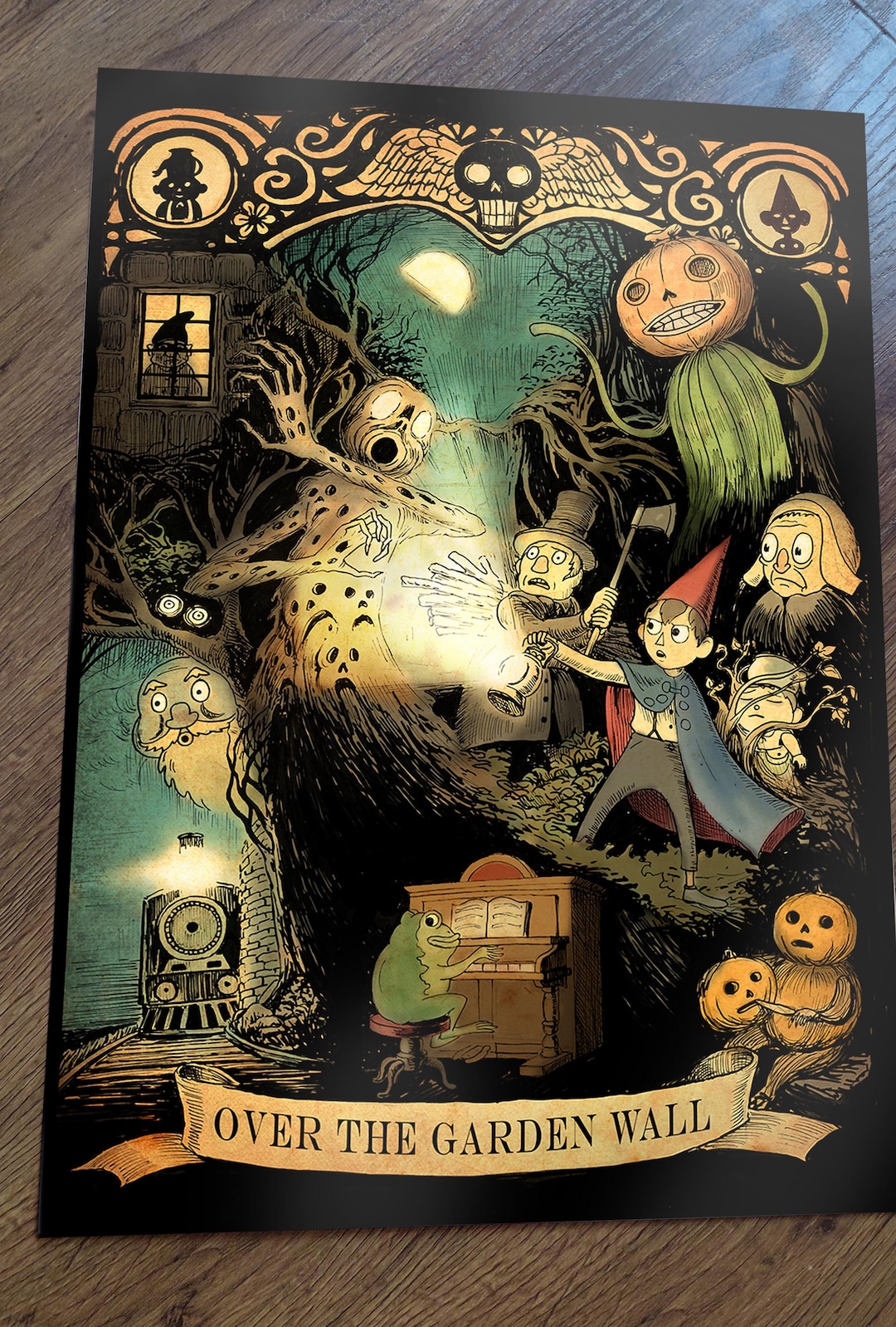 Over the Garden Wall Art Print A3 or A4 Size - Etsy