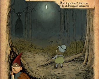 Over the Garden Wall inspired print - A4 or A3 size - Wirt - Greg - The Beast