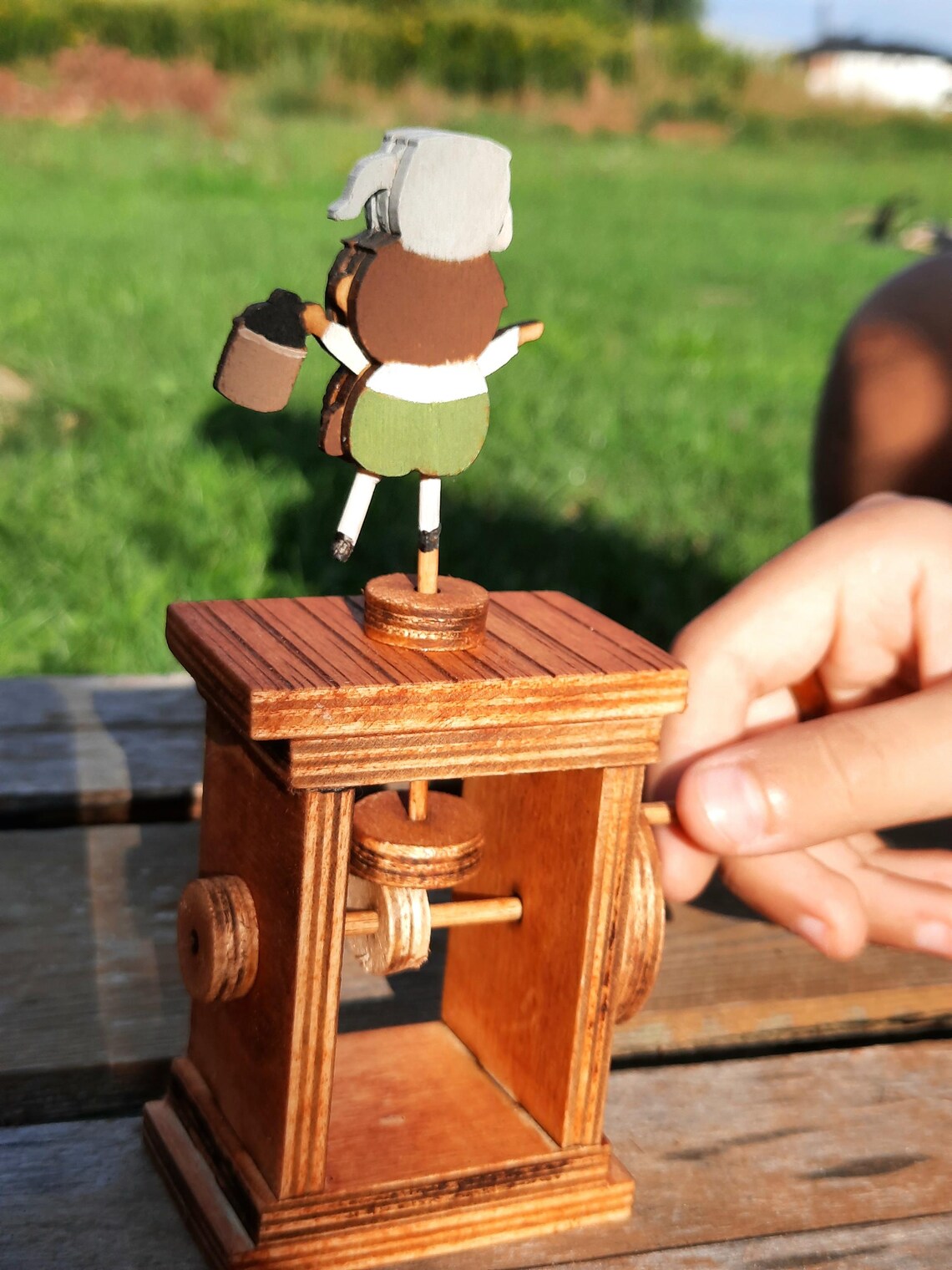 Over the Garden Wall Greg Wooden Automata: Handmade Kinetic Toy - Etsy