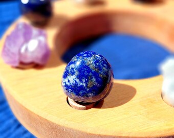 Lapus Lazuli Birthday ring Ornament / plug - Steker - Celebrationring - fits Grimms - Waldorf - advent spiral decoration ornaments