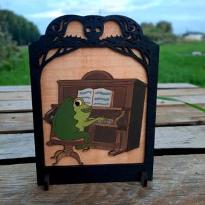 Over the Garden Wall engraved painting of Jason Funderberker - handpainted - Greg - Wirt - Beatrice