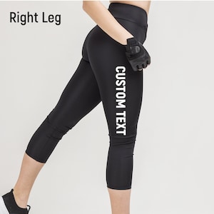Custom Capris Leggings for Women, Men, and Youths, Matching Capris for Events, Bridal Parties, Sports