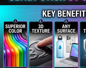 Custom UV Stickers, UVs by size or Gang Sheet UV Sticker Prints