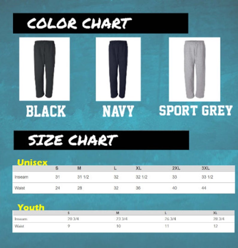 Custom Open Bottom SWEATPANTS for Men and Youths, Matching Sweatpants for Events, Bridal Sweatpants, Sports Sweatpants image 8