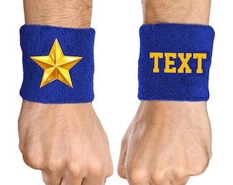 Custom Text, Design, Image Applied SWEAT WRISTBANDS, Customized Wristbands