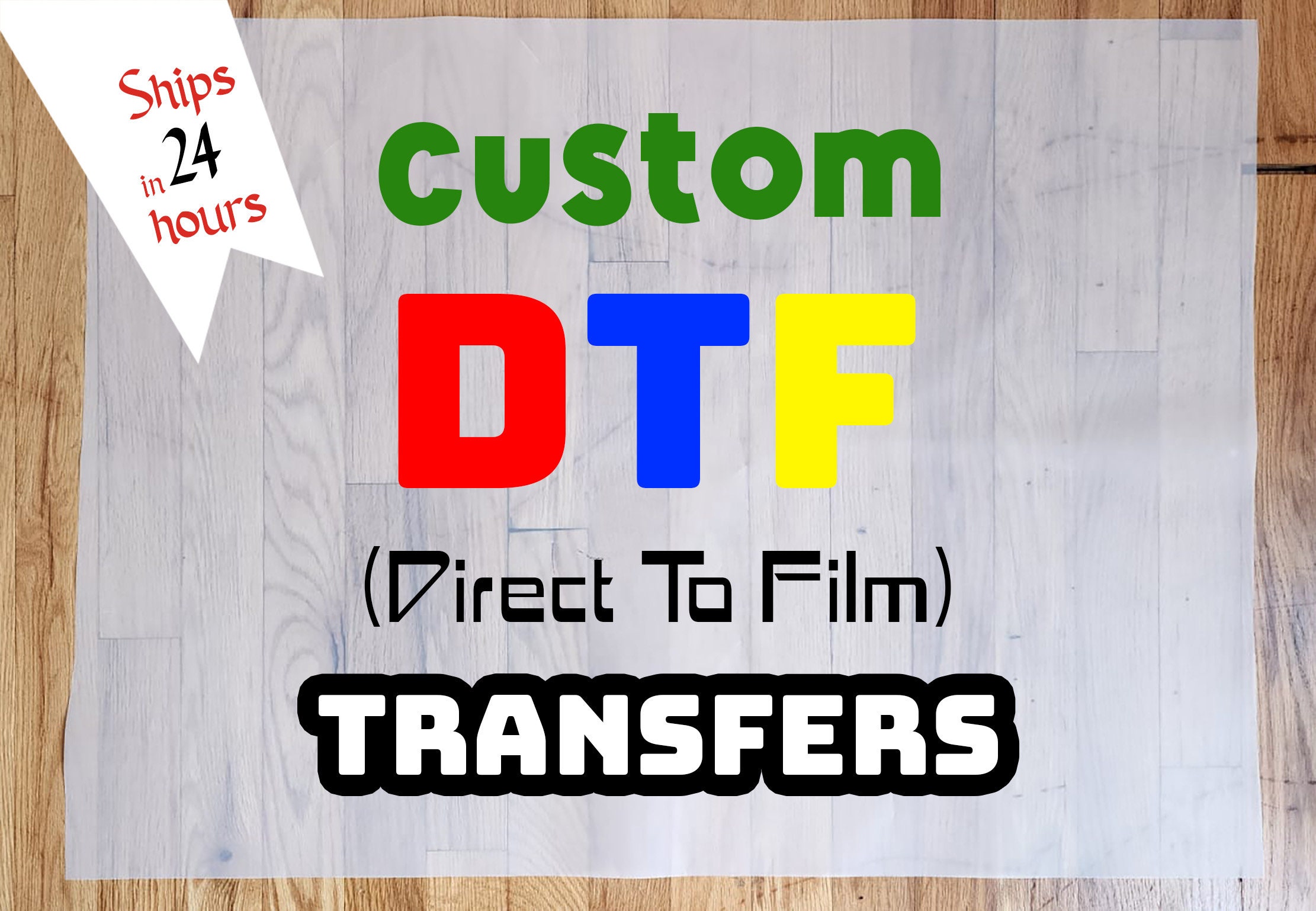 Custom DTF (Direct to Film) Transfers, Custom DTF Single, Multiple or GANG Sheet Prints
