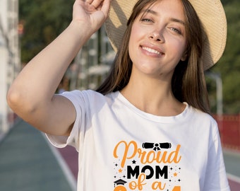 Camiseta de graduación orgullosa, promoción de 2026, camiseta personalizada para estudiantes de último año