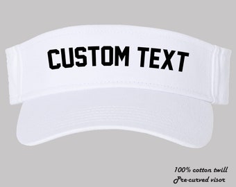 Custom Text, Design, Image printed VISOR, Customized Visors