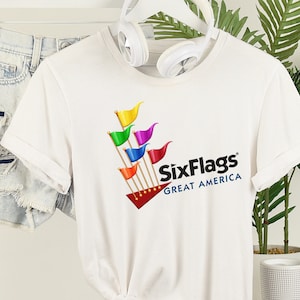 Six Flags Great America Tshirt - Etsy