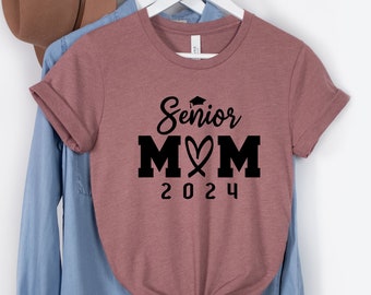 Camiseta para a mãe do formando de 2024, camiseta de formatura em família