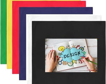 Bandanas personalizadas | Texto, desenho e imagem aplicados | Lenços personalizados