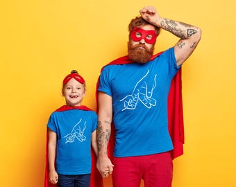 Custom Father's Day T-Shirts, Dad and Child Matching Shirts