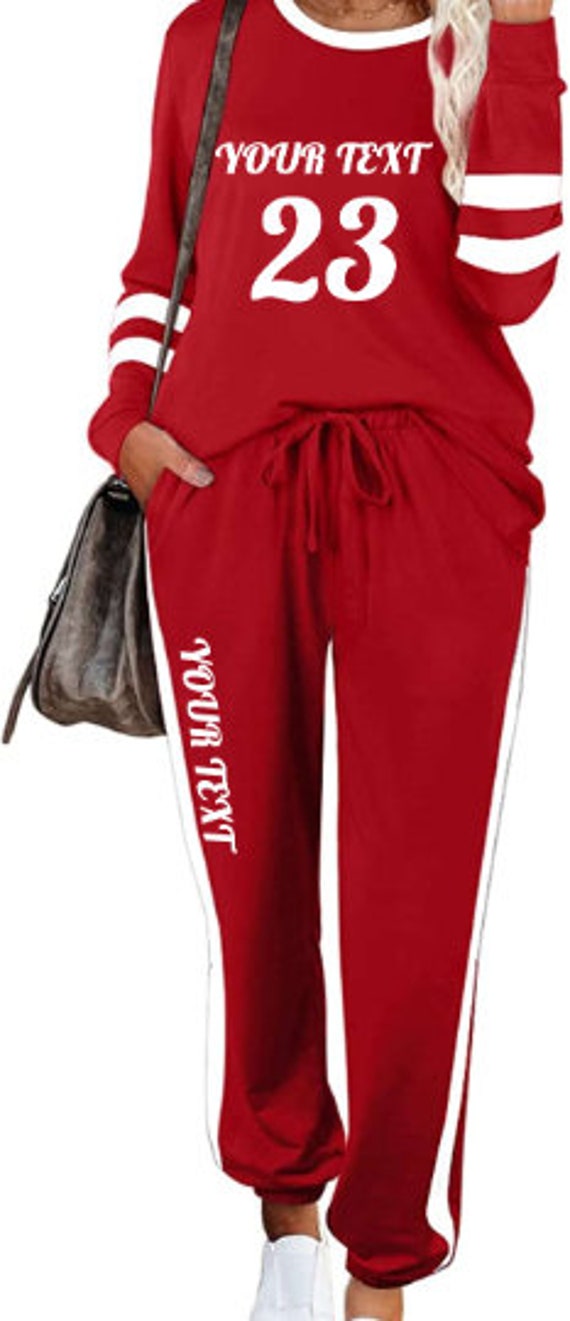 Set di tute da donna personalizzate, set di tute abbinate per