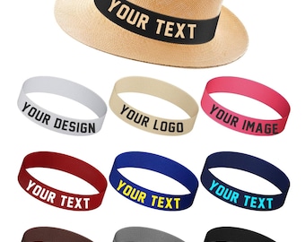 Custom Hatband | Text, Design, or Image | Cowboy & Fedora