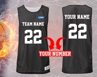 Camisetas de malla de baloncesto reversibles personalizadas / Camisetas de malla de baloncesto personalizadas reversibles / no reversibles impresas para deportes y eventos