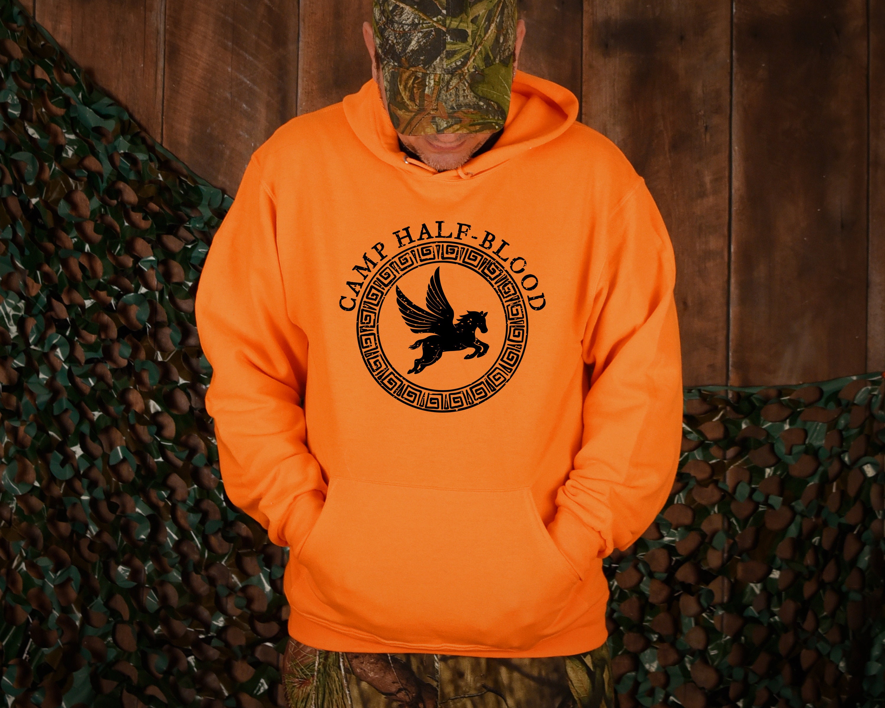 Camp Half Blood Camp Half Blood Cabin ORANGE Youth Hoodie Pullover