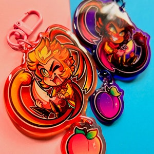 LMK- Wukong & Macaque Keychains/Charms (PRE-ORDER)