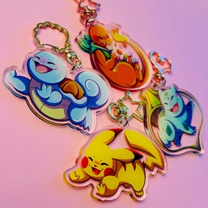 PKM Starters Keychains