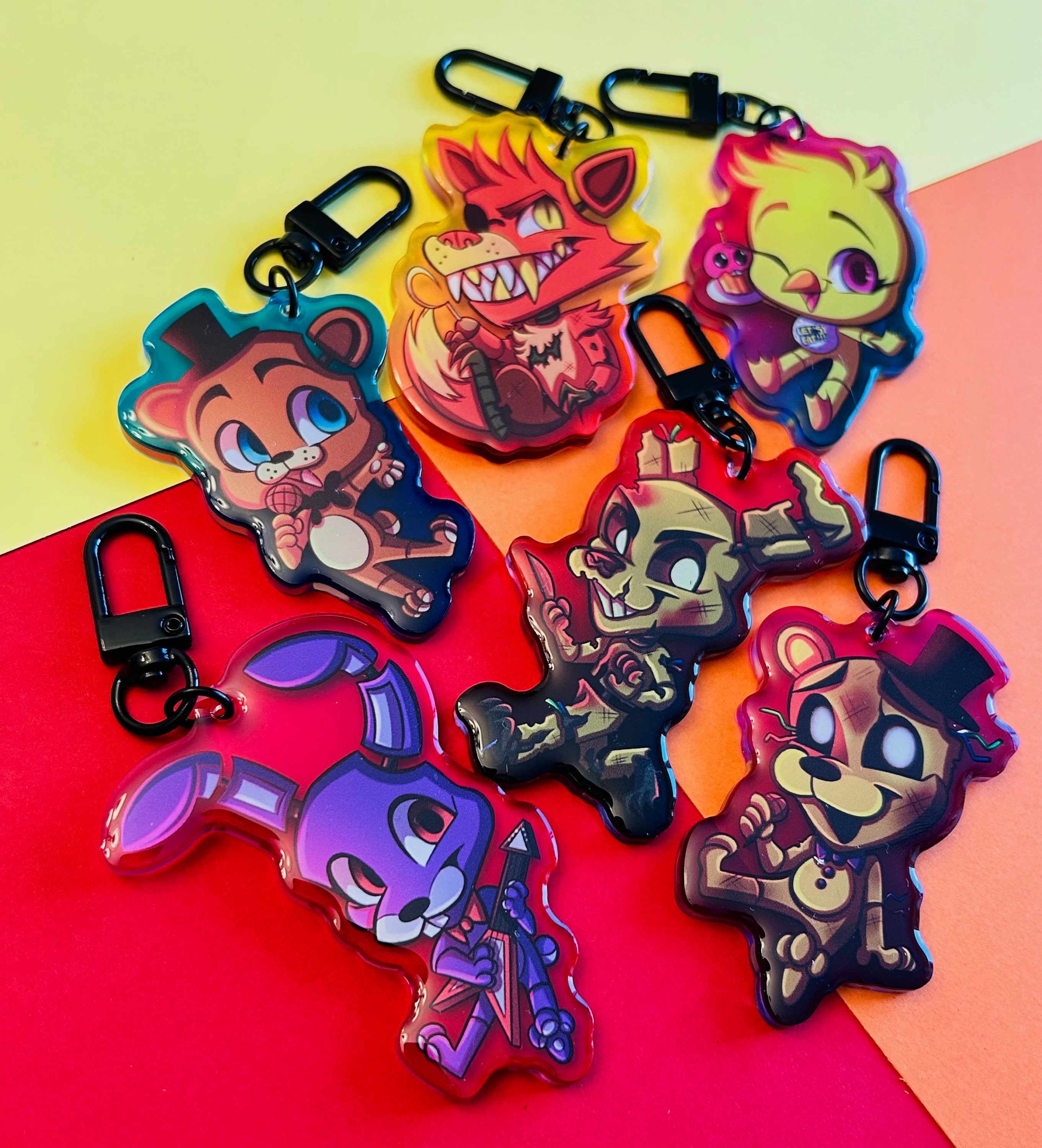 Five Nights at Freddy's Keychains - Etsy
