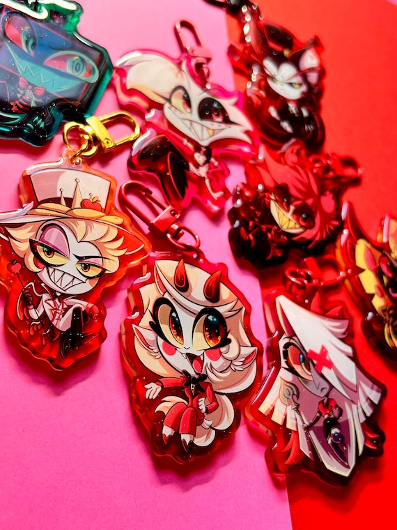 Hazbin Hotel Acrylic Keychains/charms - Etsy