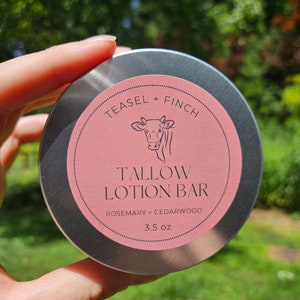 Grassfed Tallow Lotion Bar