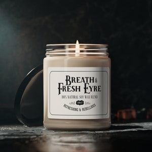 Jane Eyre Literary Candle: Classic Novel-Inspired Bookish Gift for Literature Lovers & English Teachers