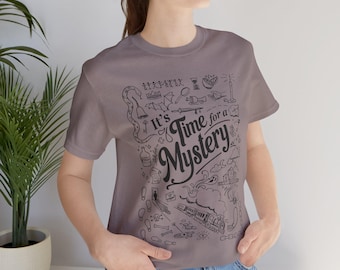 Mystery Classics Tee | Sherlock Holmes Agatha Christie Spooky Season Shirt | Literary Detective Reading Gift