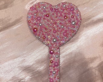 Bedazzled Heart mirror