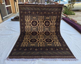 4x6 (243x304) ハンドメイド アフガニスタン モロッコ ラグ