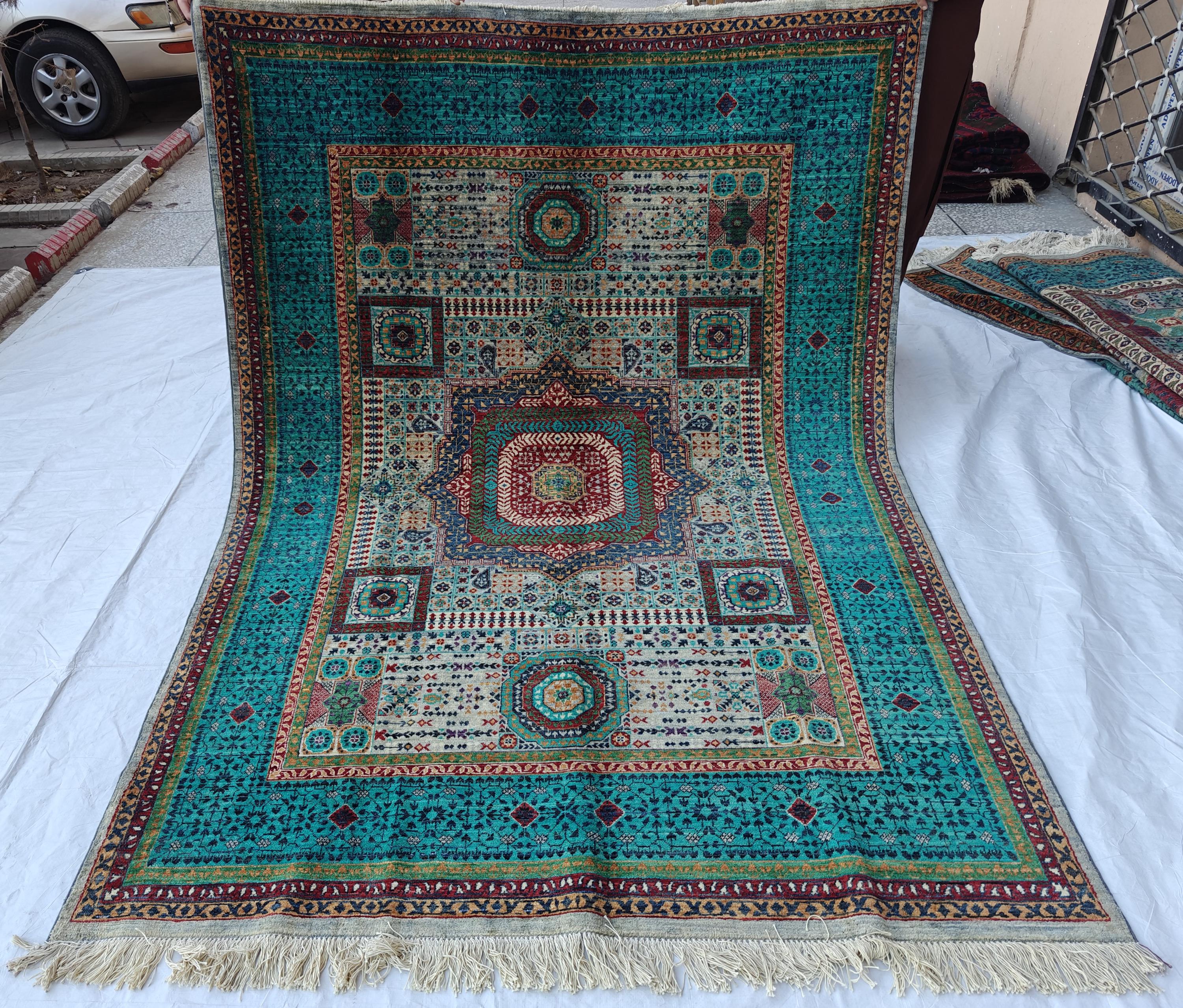 トルコのカーペット 120*180 turquoise トルコのカーペット 120*180 cm