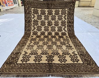 4x6 (243x304) ハンドメイド アフガニスタン モロッコ ラグ