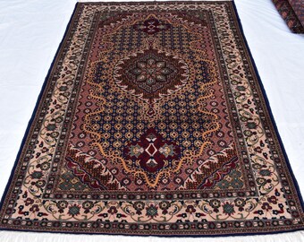 Handgewebter Rezmahi Teppich: 20x25 cm Persischer Tribal Teppich