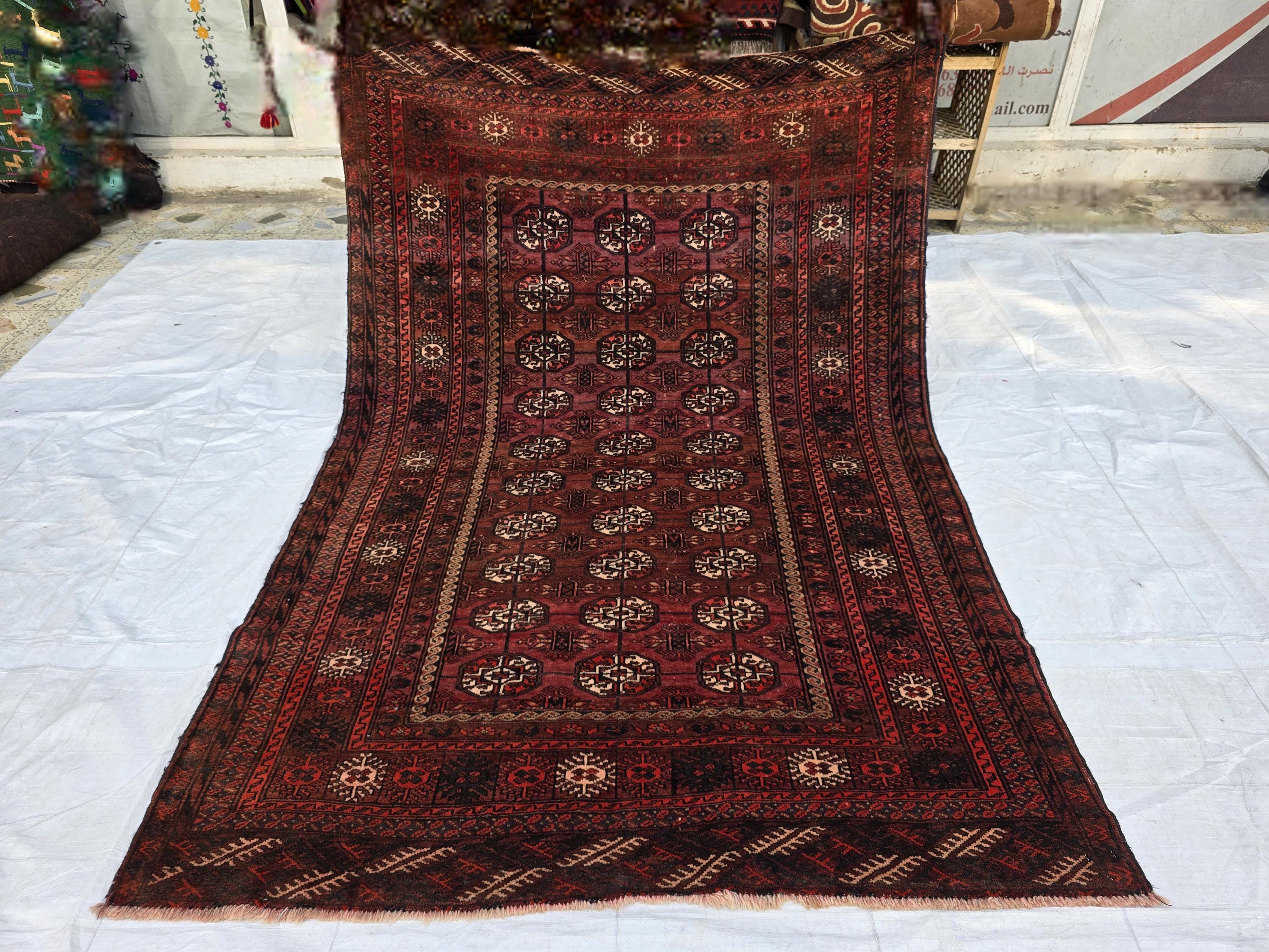 Antique Afghan Rug - Etsy