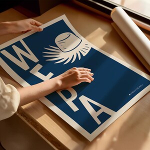 Wepa Hat Printable Wall Art | Puerto Rican Pride Decor | Mid Century Latin Culture Gift | Boricua Hispanic Heritage image 2