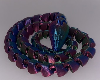 Gearticuleerd slangenspeelgoed - Realistische 3D-geprinte slang om te spelen en tentoon te stellen