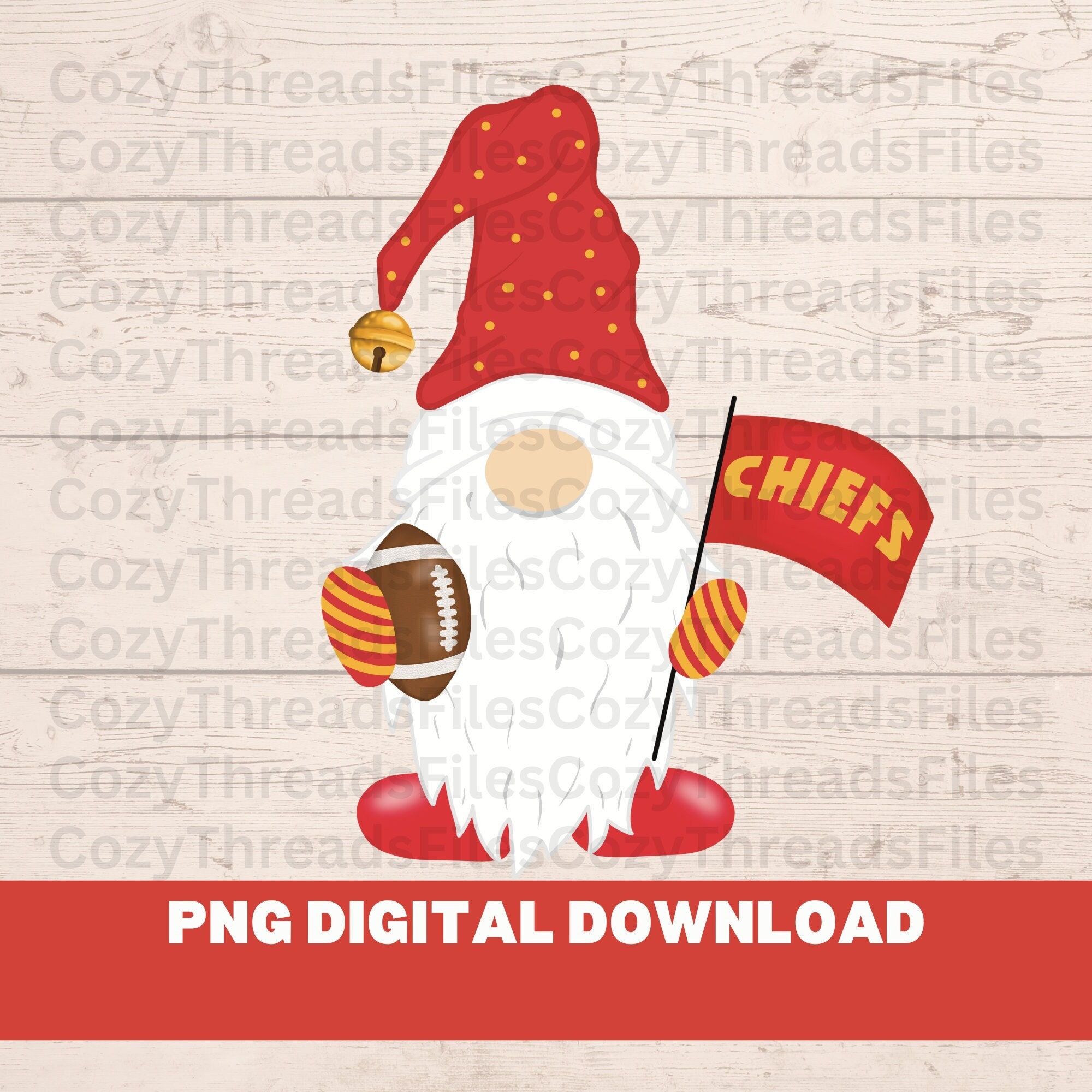 Chiefs Gnome Png Chiefs Png Kansas City Chiefs KC Chiefs Etsy