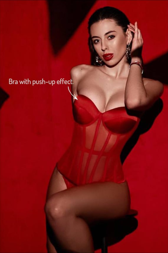 Vintage Steel Boned Bodysuit Corset, Plus Size Sexy Lingerie - Etsy Vintage Steel Boned Bodysuit Corset, Plus Size Sexy Lingerie - Etsy